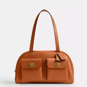 COACH Twin Turn Lock Cargo Pockets Utility Satchel NWT